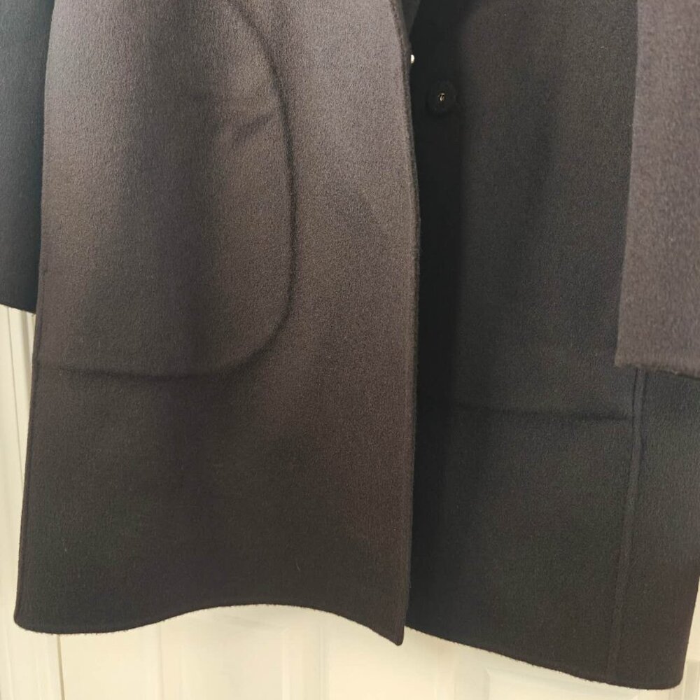 NEW Theory Double-Faced Wool-Cashmere Boy Coat - Picture 8 of 9